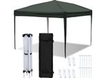 Aopunly Gazebo 3X3M Senza Lati, Gazebo Pieghevole Da Giardino, Protezione Uv, Per Giardino Terrazza Festa Grigio