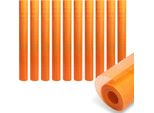 Tolletour 10 Rotoli Di Tessuto Di Armatura 160G/M² 4X4Mm Tessuto Per Intonaco Tessuto In Fibra Di Vetro Arancione 500M²