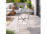 Tavolo Da Bistrot Tavolo Pieghevole Tavolo Da Campeggio Tavolo Da Campeggio Metallo Antracite L60Xh71Cm