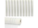 Bettizia 10 Rotoli Di Tessuto Di Rinforzo 160G/M² 4X4Mm Tessuto Per Intonaco In Fibra Di Vetro Bianco 500M²