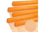 Aopunly 5 Rotoli Di Tessuto Di Rinforzo 160G/M² 4X4Mm Tessuto Per Intonaco Tessuto In Fibra Di Vetro Arancione 250M²