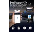 Dashcam Auto Anteriore Posteriore 4K, Dashcam Wifi Con Scheda Sd Da 64 Gb, Dashcam Con Assistente Di Retromarcia, Visione Notturna, Grandangolo 170°+140°, 3" Ips, Monitoraggio Parcheggio"
