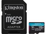 Kingston SDCG4/128GB Sd Microsd Card 128GB Kingston Sdxc Canvas Go Plus Retail