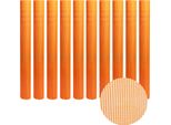 Aopunly 10 Rotoli Di Tessuto Di Rinforzo 160G/M² 4X4Mm Tessuto Per Intonaco Tessuto In Fibra Di Vetro Arancione 500M²