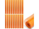 Tolletour 20 Rotoli Di Tessuto Di Armatura 160G/M² 4X4Mm Tessuto Per Intonaco Tessuto In Fibra Di Vetro Arancione 1000M²