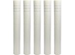 Tolletour 5 Rotoli Di Tessuto Di Armatura 160G/M² 4X4Mm Tessuto Per Intonaco In Fibra Di Vetro Bianco 250M²
