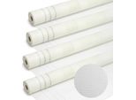 Clanmacy 4 Rotoli Di Tessuto Di Rinforzo 160G/M² 4X4Mm Tessuto Per Intonaco In Fibra Di Vetro Bianco 200M²