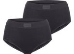 Sloggi Slip Maxi Da Donna, Confezione Da 2 Double Comfort Maxi - Nero - Taglia 38