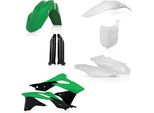 Kit Carene 9 Pezzi Acerbis Modello 2014 Verde/Bianco Per Kawasaki Kx 250 F