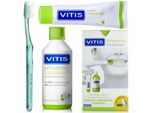 Vitis Orthodontic Set – Spazzolino Da Denti + Dentifricio 100 Ml + Collutorio 500 Ml – Set Completo Per Apparecchi Ortodontici