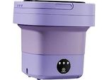 Mini Lavatrice Pieghevole, Da Viaggio 6,5 L, Lavatrice Elettrica Silenziosa Portatile, Biancheria Intima, Campeggio, Lavanderia, Casa, Viola, Viola