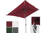 Aopunly Ombrellone Da Giardino 200 X 300 Cm Ombrellone Pieghevole Con Meccanismo A Manovella, Rosso