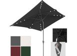 Aopunly Ombrellone Da Giardino 200 X 300 Cm Ombrellone Pieghevole Con Meccanismo A Manovella, Grigio
