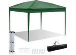 Hengda Gazebo Pieghevole 3 X 3 M Gazebo Pieghevole Da Giardino, Protezione Uv 50+ Gazebo E Tende Per Feste Senza Lati Verde