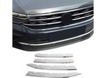 Modanature Griglia Radiatore Modanature Griglia Per Vw Tiguan 2021-2025 Acciaio Inox Argento 4 Pz