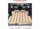 Vevor Materasso Gonfiabile Per Auto Adatto A Tesla Model Y (2020-2024), Materasso Da Campeggio Gonfiabile, Brandina Da Viaggio Imbottita E Ispessita, Materassino Portatile Con Pompa Incorporata E 2 Cuscini, Beige