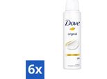 Dove Original - Deodorante Spray - Antitraspirante - 150 Ml - Confezione Risparmio - 6 Pezzi