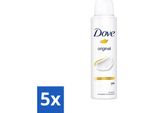 Dove Original - Deodorante Spray - Antitraspirante - 150 Ml - Confezione Risparmio - 5 Pezzi