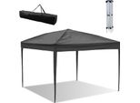 Gazebo Pieghevole Aopunly, Tendone Impermeabile, Gazebo Per Feste Con Protezione Uv, Gazebo Per Feste In Giardino, Gazebo Pieghevole 3X3M Senza Lati, Grigio