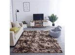 Ombre Shaggy Strado Teppich 60X120 Ombrecoffee (Braun)
