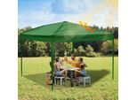 Gazebo Pieghevole Aopunly, Tendone Impermeabile, Gazebo Per Feste Con Protezione Uv, Gazebo Da Giardino Per Feste In Terrazza, Gazebo Pieghevole 3X3M Senza Lati Verde