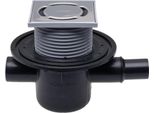 Scarico A Pavimento Hutterer & Lechner HL300. DN50 Orizzontale Con Ingresso DN40/50. 123X123Mm/115X115Mm