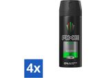 Axe - Deodorante Spray - Africa - Arancia E Sandalo - Nutriente - 150 Ml - Confezione Risparmio - 4 Pezzi