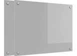 Vidaxl Alzatina Da Cucina 2 Pezzi Grigio Chiaro 80 X 60 Cm Vetro Temperato