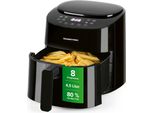Gourmetmaxx Friggitrice Digitale Ad Aria Calda - 4,5L - 1400W - Nero