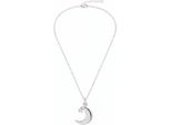 Collana In Argento Sterling Con Luna, Stella E Zirconi Argento Taglia Unica Maxte