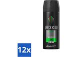 Axe - Deodorante Spray - Africa - Arancia E Sandalo - Nutriente - 150 Ml - Confezione Risparmio - 12 Pezzi