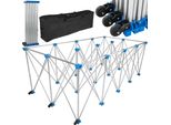Geko | Banco Da Lavoro Portatile, 1T, 230X118X85Cm, Cavalletto Portatile, Banco Da Lavoro, Banco Da Officina, Pieghevole, Tavolo Da Lavoro, Estensibile, Tavolo Da Lavoro, Per Piastrelle Di Grandi Formati
