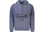 Felpa Con Cappuccio A Maniche Lunghe Da Uomo Foderata Con Zip - Blu