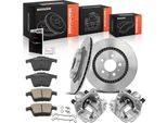 Frankberg 2X Pinze Freno + 2X Dischi Freno + 4X Pastiglie Freno Posteriori Per Volvo XC90 I Van 275 2002-2014