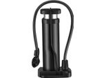 Avizar, Mini Pompa A Pedale Manuale 17 Cm In Alluminio, Portatile E Versatile, Nera