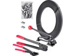 Succebuy Kit Di Reggette In Acciaio Da 5 Pezzi, Strumento Di Reggiatura Manuale Con 183 Metri Di Reggette Metalliche, 300 Graffette Metalliche E Utensile Da Taglio, Ideale Per L'imballaggio, Il Trasporto E Lo Stoccaggio In Officina