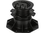Izrielar Terrazza Piedino Regolabile 75-145 Mm Opaco Materiale Pp Con Compensazione Dell'altezza E Della Pendenza 0-5 % Per Sottostrutture Di Pavimenti In Legno 30 Pezzi.