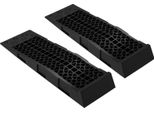 Rampe Di Accesso Per Auto - Rampe Per Cordoli, Coppia - Portata 3 T/3000 Kg - Inclinazione 8,6° - Altezza 70 Mm - Dimensioni 69,8×20×7,8 Cm - Materiale Plastica Pp - Nero