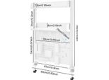 Organizer Da Scrivania Con Morsetti - Scaffale Aperto A 2 Ripiani - Pannello Posteriore Forato/Pannello Perforato - Per Piani Tavolo Da 1 A 4,5 Cm - Larghezza Scaffale 18 Cm - Per Libri E Forniture Per Ufficio - Bianco
