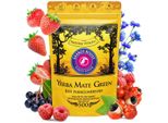 Yerba Mate Green Energy Boost 500 G – Yerba Mate Brasiliana Con Guaranà, Acai, Fragola E Lampone - Mate Essiccato All'aria Di Alta Qualità