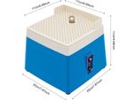 Levigatrice Per Bordi In Vetro - Lucidatrice A Umido Diamantata - Spina Ue 220 V - 65 W - 4200 Giri/Min - Testina Di Levigatura 16 Mm - Serbatoio Acqua 350 Ml - Motore In Rame Puro - Blu