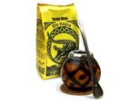 Set Yerba Mate Tee Rio Negro - Mate-Tee Rio Negro Bitter Lemon 400 G - Kalebasse Diamante, Bombilla Liza 19 Cm, Korkpad