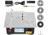 Mini Sega Circolare Da Tavolo - Sega Da Tavolo Di Precisione - 96 W - 7 Livelli - 4 Lame - Alimentazione A Rete - Per Legno, Pcb, Plastica, Alluminio