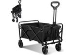 Bettizia Carrello A Mano Pieghevole, Carrello A Mano, Carrello Da Giardino Ultraleggero, Fino A 80 Kg Caricabile Manico Telescopico Nero Carrello Pieghevole Per La Spesa, Giardino