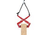 Sollevatore Per Lastre Di Pietra - Morsetto A Forbice - Portata 350 Kg - Apertura Regolabile 10,16 Cm - Supporti In Gomma - Acciaio Legato - Giallo/Rosso