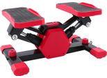 Pedal Trainer - Mini Cyclette Portatile - Con Bande Elastiche Di Resistenza - Allenamento Braccia E Gambe - Allenamento Cardio - Sotto Il Tavolo - Rosso