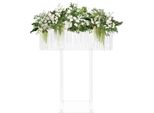 Portafiori In Acrilico - Piedistallo/Colonna - 60×20×78 Cm - Per Matrimoni, Decorazioni Da Tavola, Feste - Trasparente