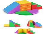 Blocchi In Schiuma Per Bambini Piccoli - Set Da 5 Pezzi - Blocchi Da Arrampicata E Da Costruzione - Schiuma Di Lattice - Softplay Da Interni - Per Bambini Da 0 A 3 Anni - Giallo
