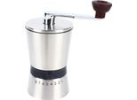 Macinacaffè - Macinacaffè Manuale - Manovella - Macinatura Regolabile - Acciaio Inossidabile - Portatile - Argento