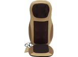 Coprisedile Massaggiante Shiatsu - Cuscino Per Schiena E Collo - 70 W - 3 Tipi Di Massaggio - Funzione Riscaldamento - Regolabile In Altezza - Beige Chiaro